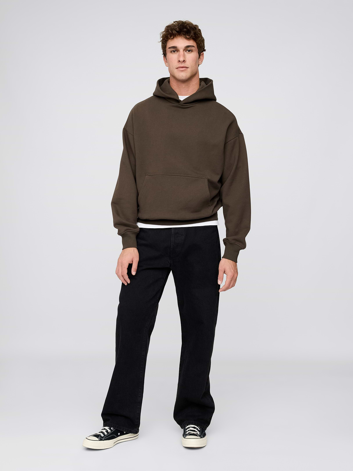 Adult Heavyweight Oversized Hoodie - Ground brown