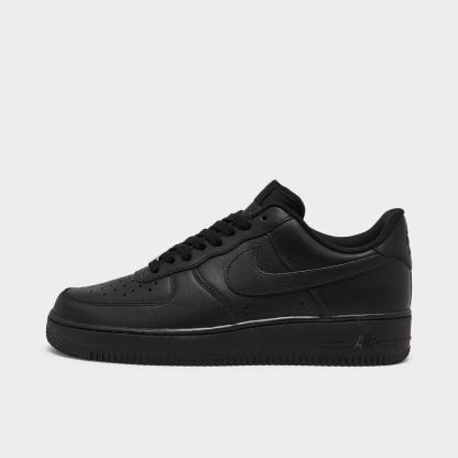 Men's Nike Air Force 1 '07 Low Casual Shoes - Black/Black
