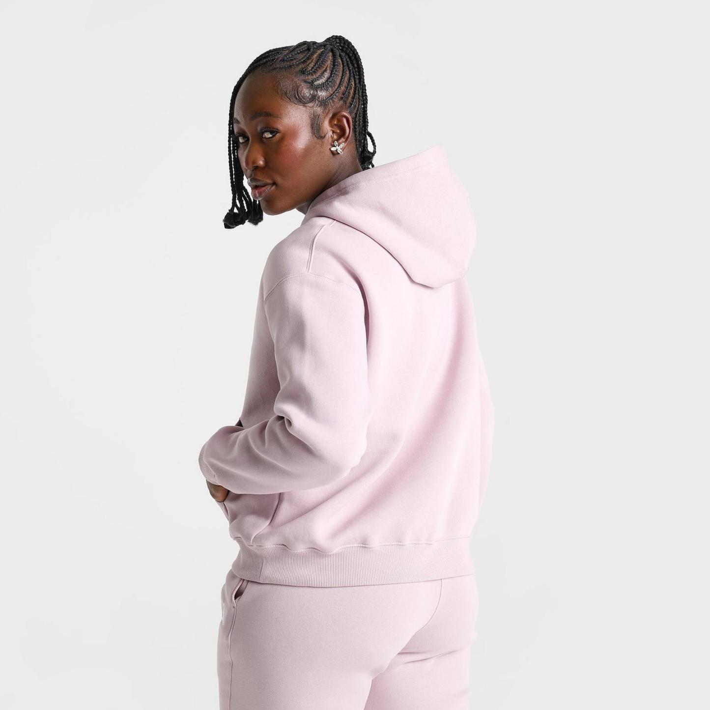 Women's Jordan Brooklyn Fleece Hoodie - Particle Rose/White - view 4