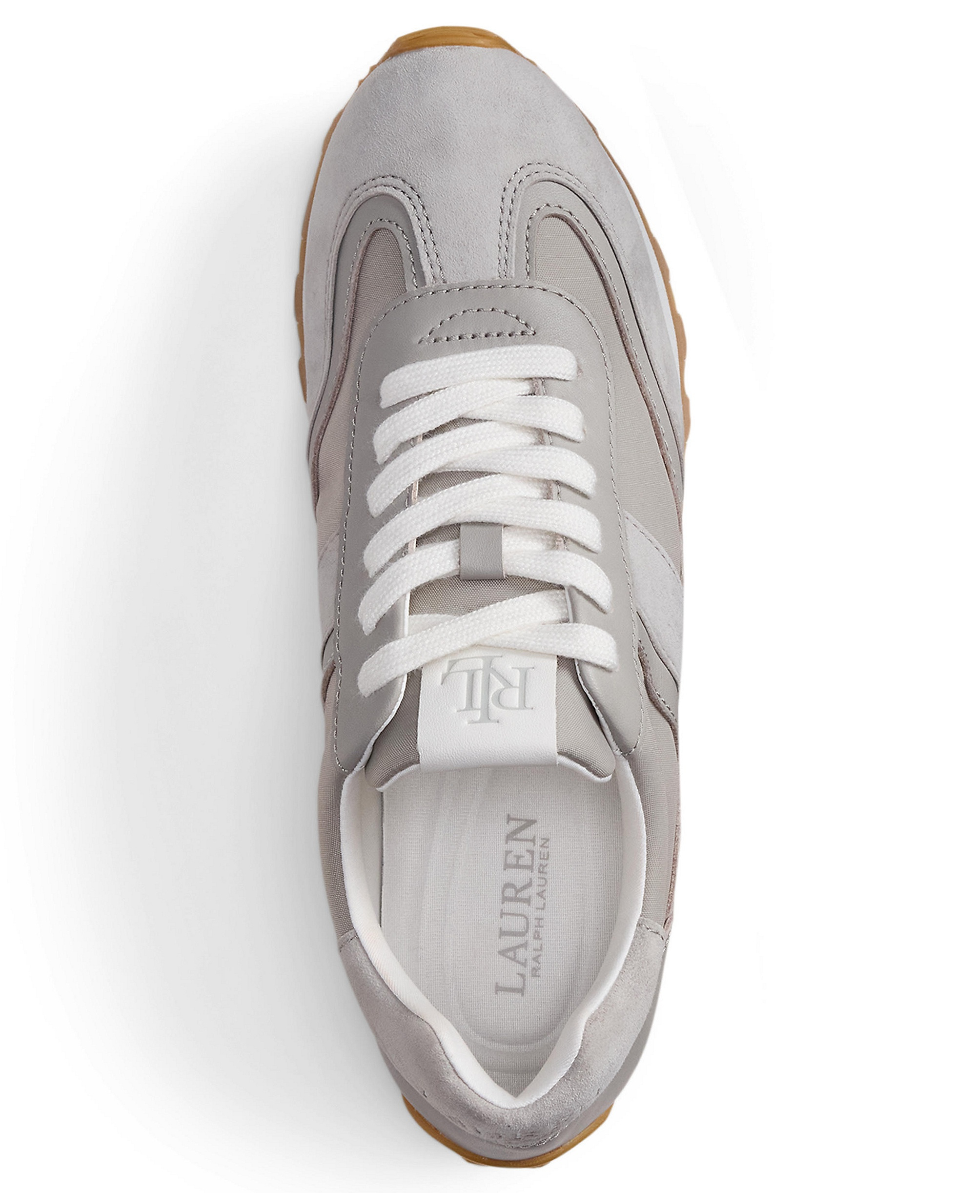 Lauren Ralph Lauren Women's Dani Lace-Up Sneakers - Light Grey