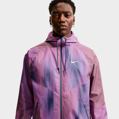 Men's Nike Windrunner Sunset Lined Jacket - Light Magenta/White