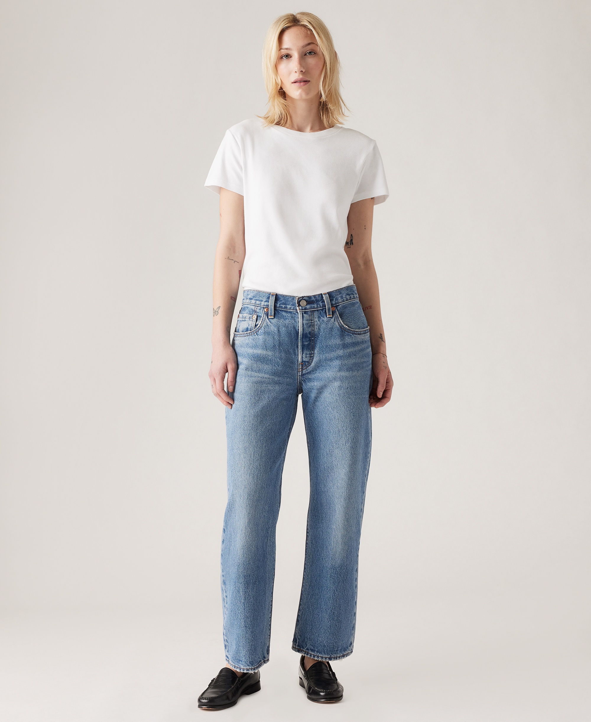 Levi's Premium Women's 501 90's Ankle Mid-Rise Straight-Fit Jeans - Sweetest Taboo