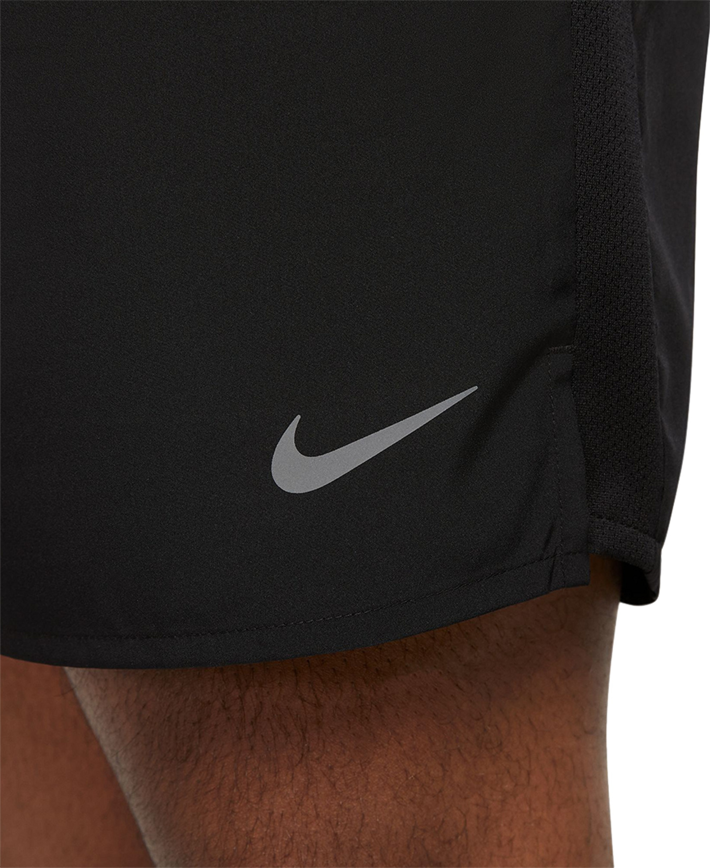 Nike Men's Challenger Dri-FIT Brief-Lined 7" Running Shorts - Black/reflective Silver