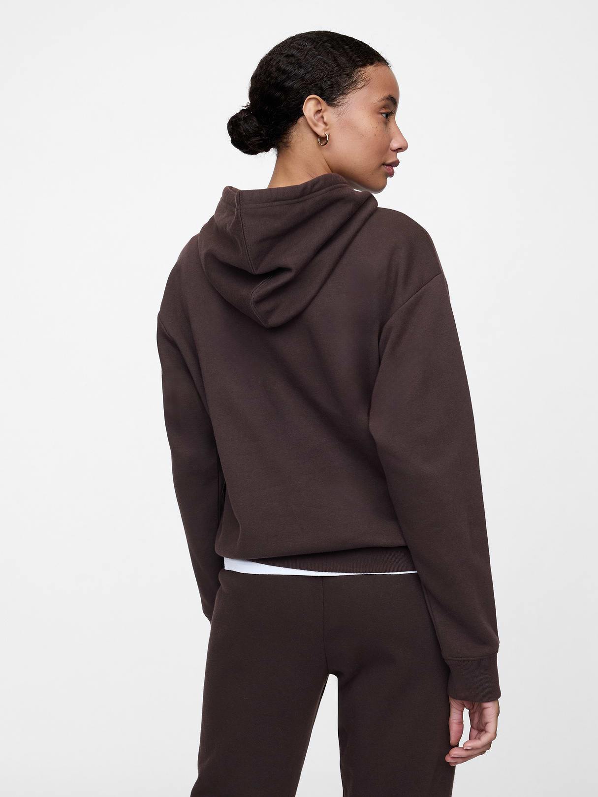 Relaxed Gap Logo Hoodie - turkish coffee