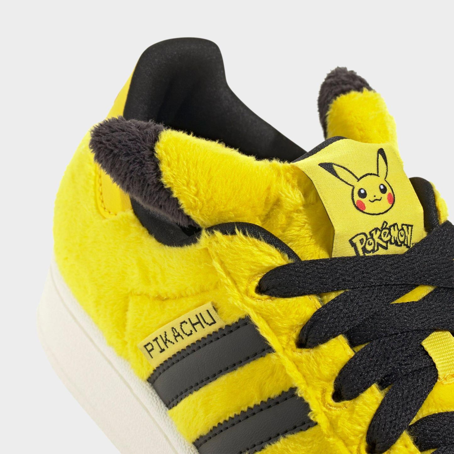 Big Kids' adidas Originals Superstar II Casual Shoes - Yellow/Yellow/Core Black - Detail shot