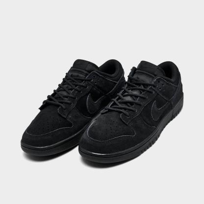 Men's Nike Dunk Low Retro SE Casual Shoes - Black/Black/Black