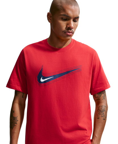 Nike Men's Swoosh Logo Crewneck T-Shirt - University Red