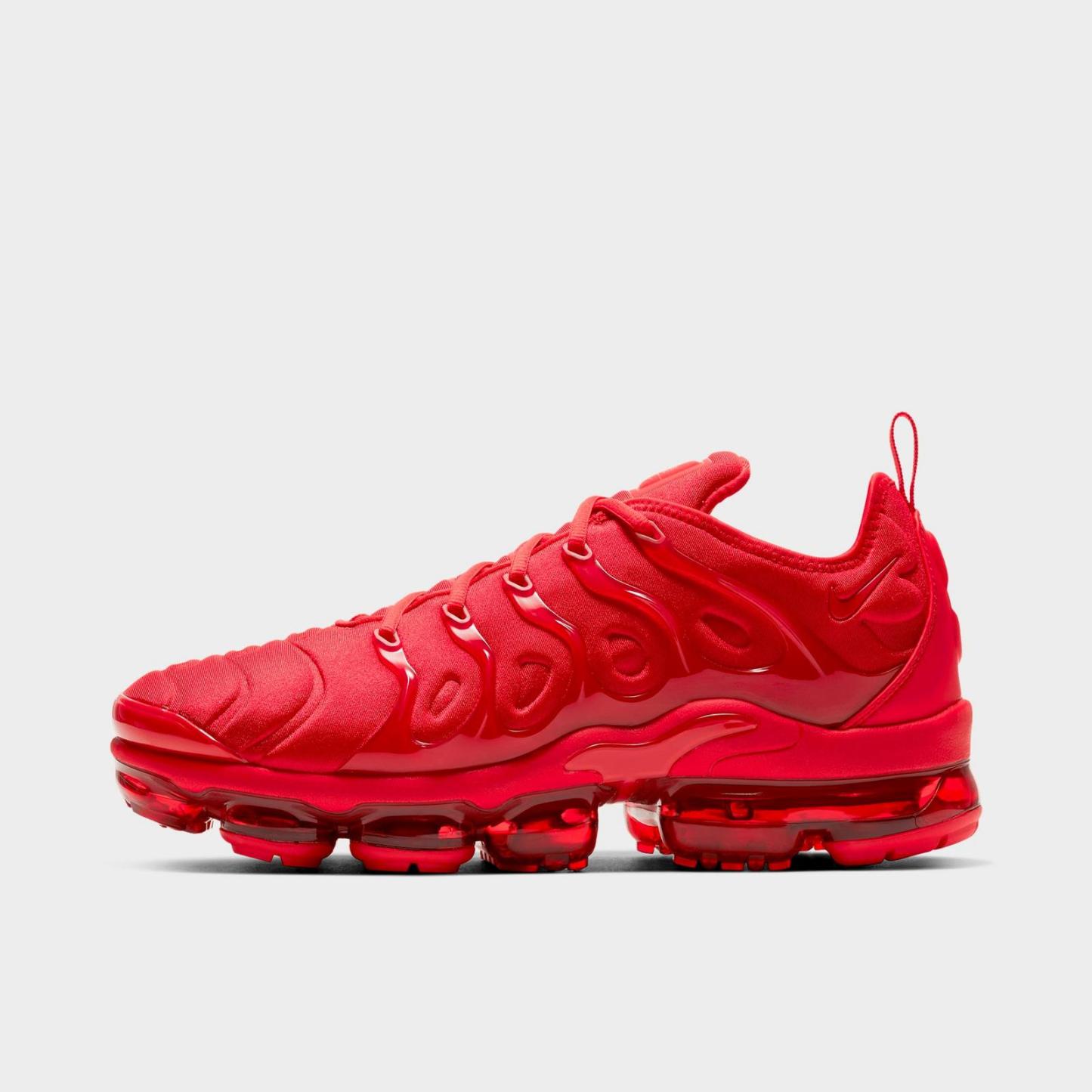 Men's Nike Air VaporMax Plus Running Shoes - University Red/University Red