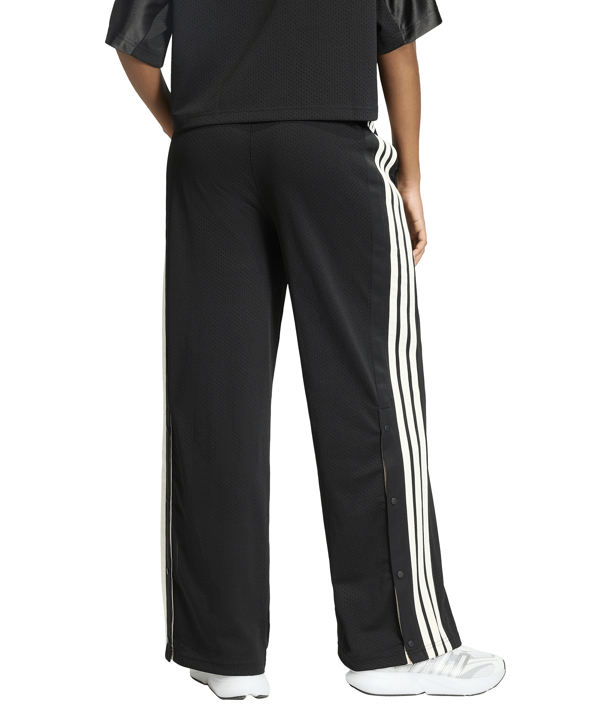 adidas Women's Stadium Mesh Sportswear Pants - Black/off White/crystal Linen