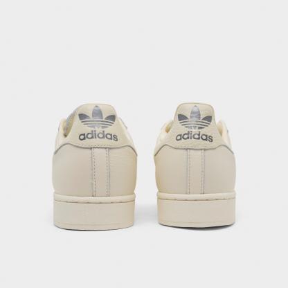 Men's adidas Originals Superstar II Casual Shoes - Part 1 - Cream White/Cream White/Iron Metallic - Back view