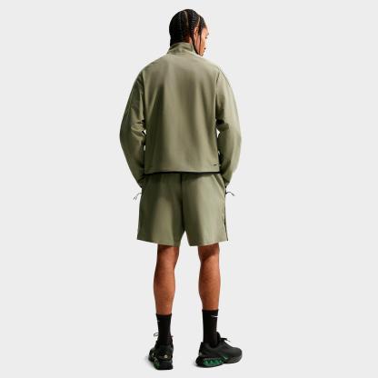 Men's Nithtke Sportswear Tech Dri-FIT Shori Knit Full-Zip Track Jacket - Silver Sage/Black