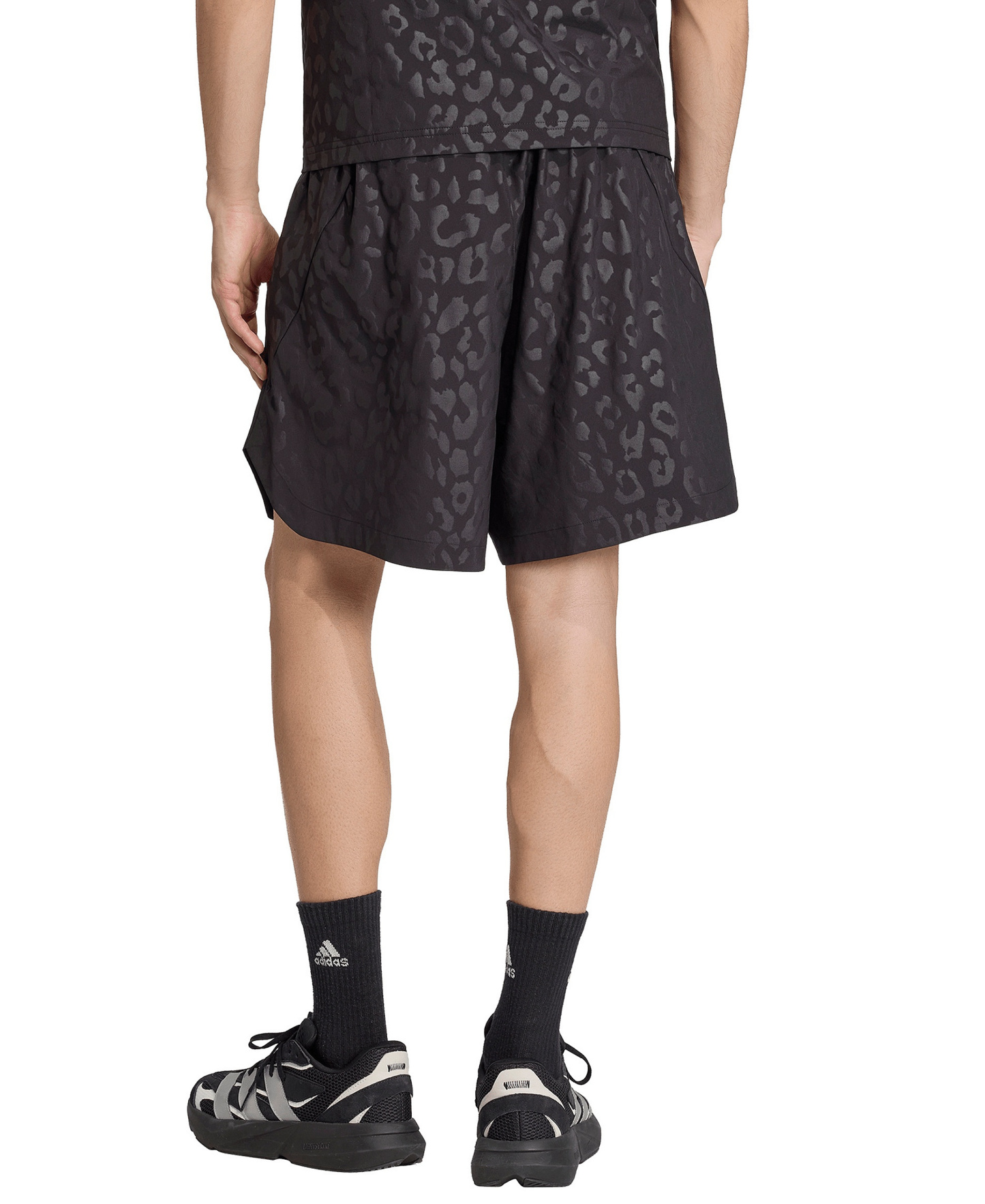 adidas Men's City Tech Leopard Regular-Fit Shorts - Black
