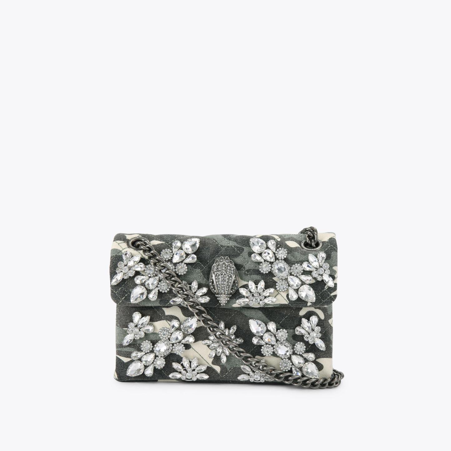 Kurt Geiger London Mini Crystal Kensington Bag - Green