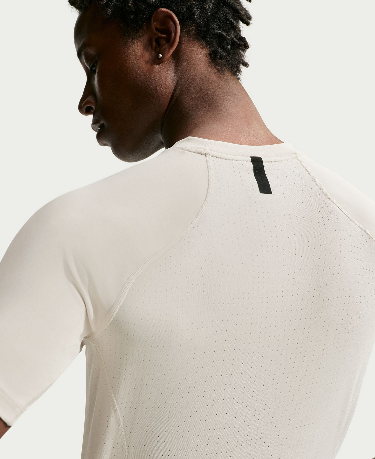 Nike Men's Pro Training Dri-Fit Short-Sleeve T-Shirt - Light Brown/White