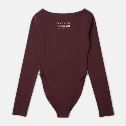 New Balance Trackside Long Sleeve Bodysuit, WS62Y3THYLR