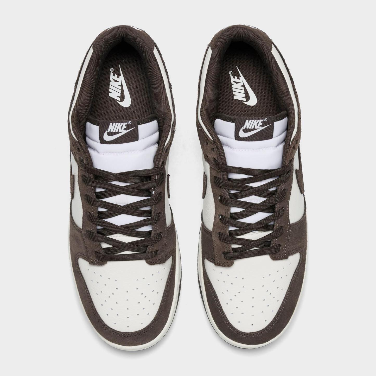 Men's Nike Dunk Low Retro Casual Shoes - Pale Ivory/Pale Ivory/Baroque Brown