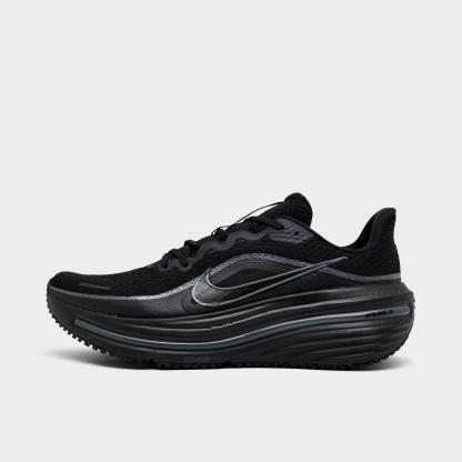 Men's Nithtke Air Winflo 12 Road Running Shoes - Black/Dark Smoke Grey/Black - Left shoe facing left. Outside of the shoe.