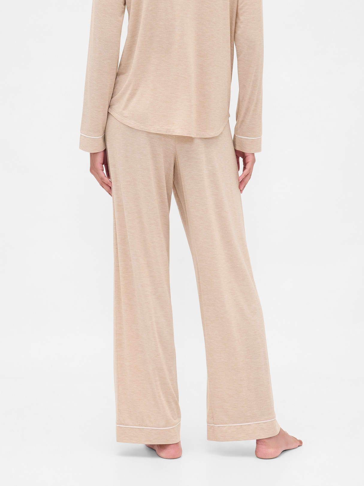 SoftMade Modal PJ Pants - Oatmeal beige heather