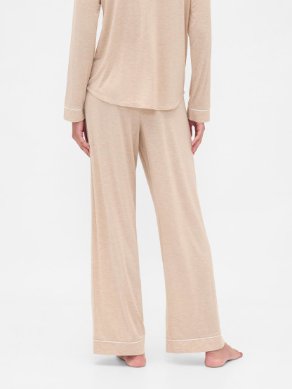 SoftMade Modal PJ Pants - Oatmeal beige heather