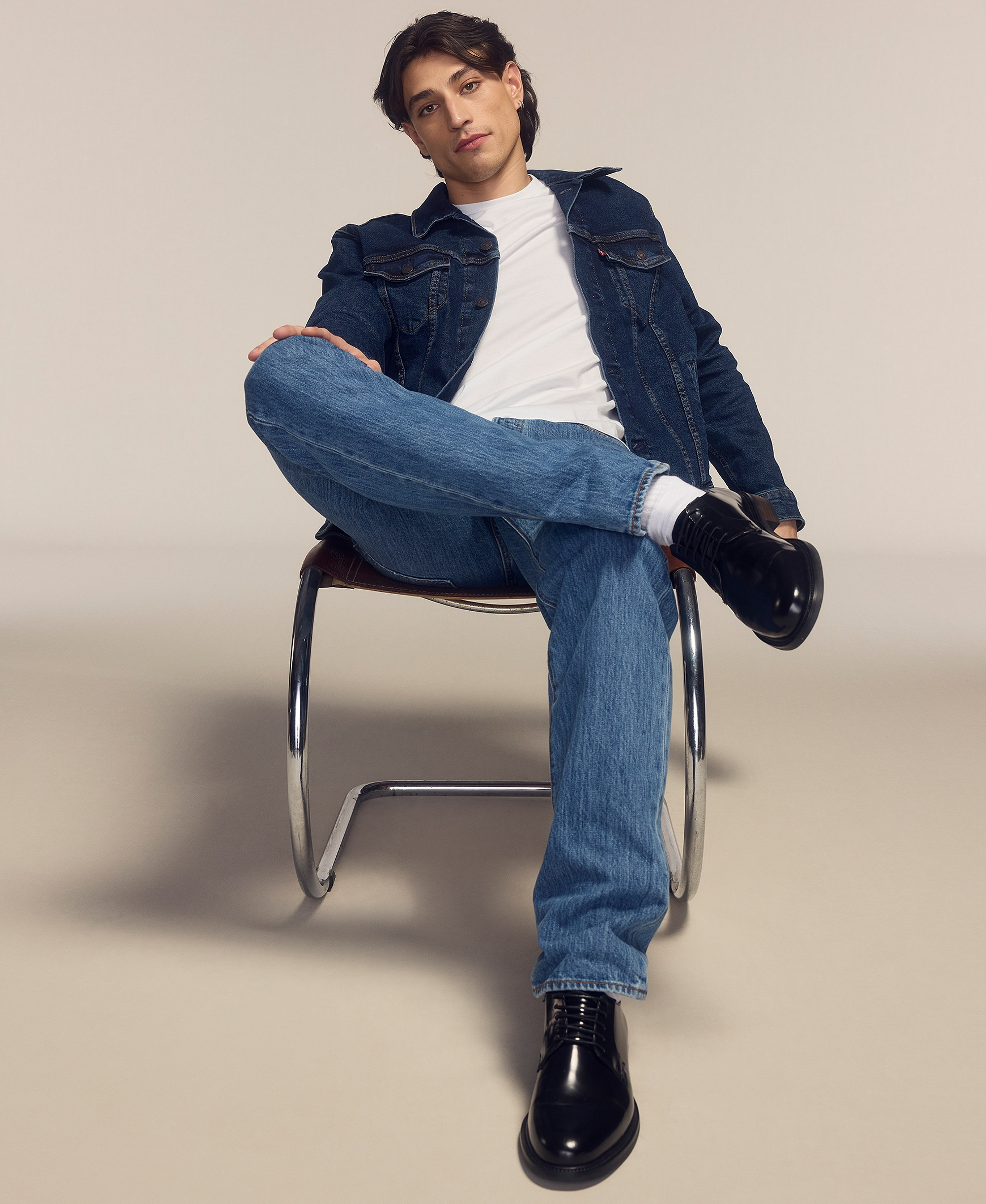 Levi's Men's 501™ Regular-Fit Button Fly Non-Stretch Jeans - Dark Stonewash