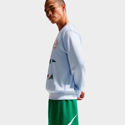 Men's Nithtke Club Fleece Swoosh Graphic Shorts - Malachite/Malachite/White