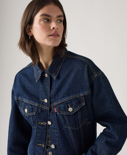 Levi's Women's Shrunken '90s Trucker Jacket - Blue