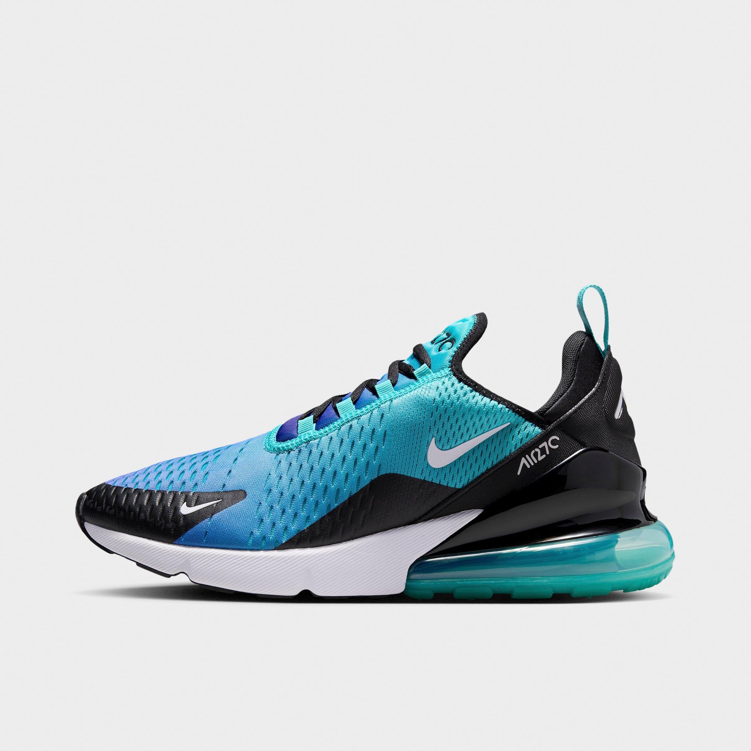 Men's Nithtke Air Max 270 Casual Shoes - Part 1 - Dusty Cactus/Hyper Royal/Black/White - Left shoe facing left. Outside of the shoe.