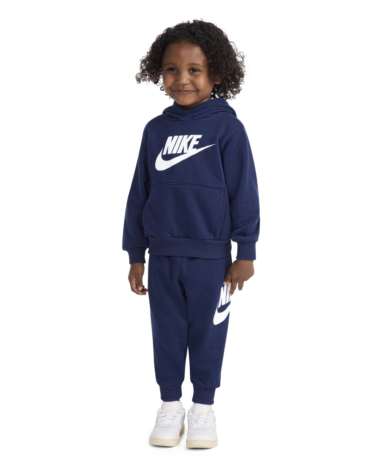 Nike Toddler Boys' and Girls' 2T-4T Club Fleece Long-Sleeve Hoodie and Pants, 2-Piece Set - Midnight Navy