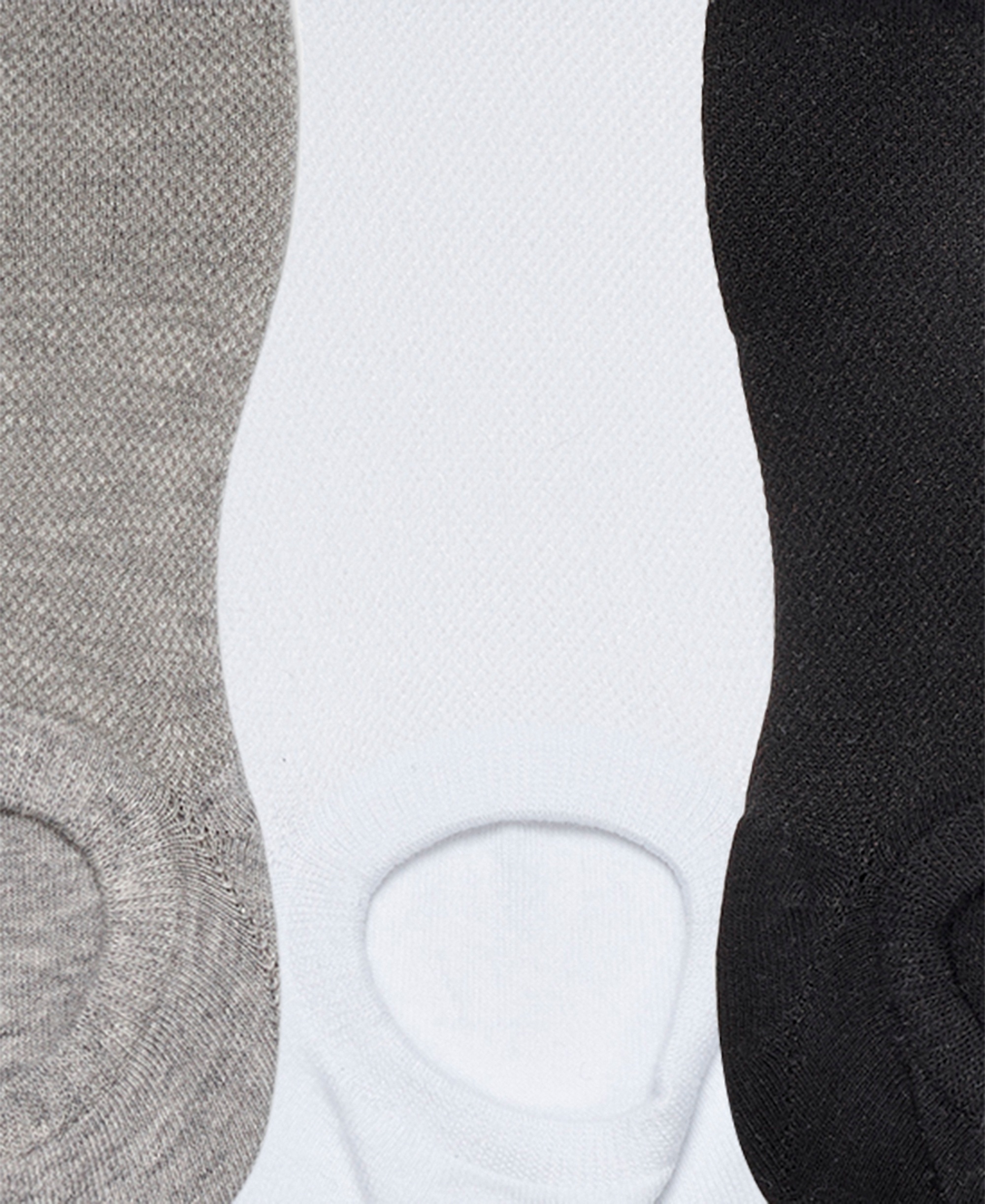 UGG Women's 3-Pack Stela No Show Socks - White/Grey/Black
