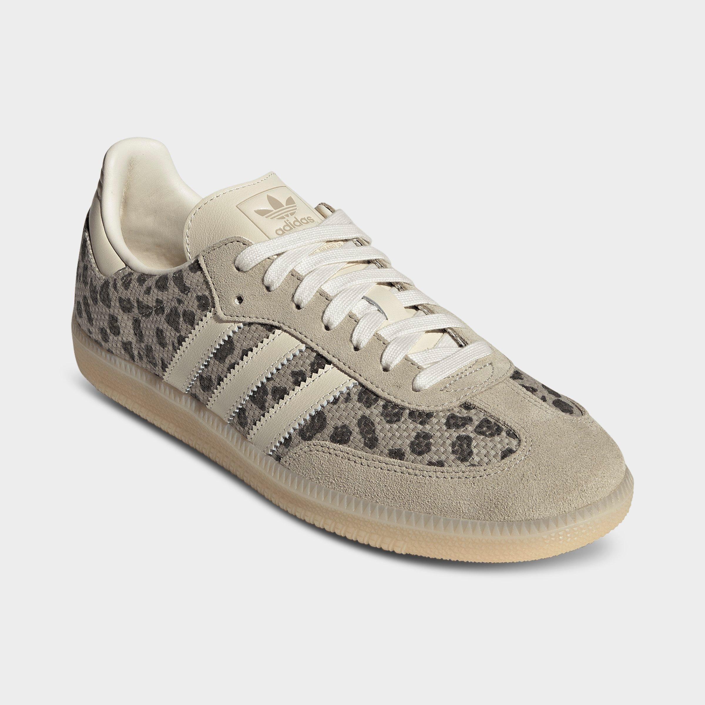 Men's adidas Originals Samba OG Casual Shoes - Part 2 - Khaki/Cream White/Sand Strata - Both shoes facing left