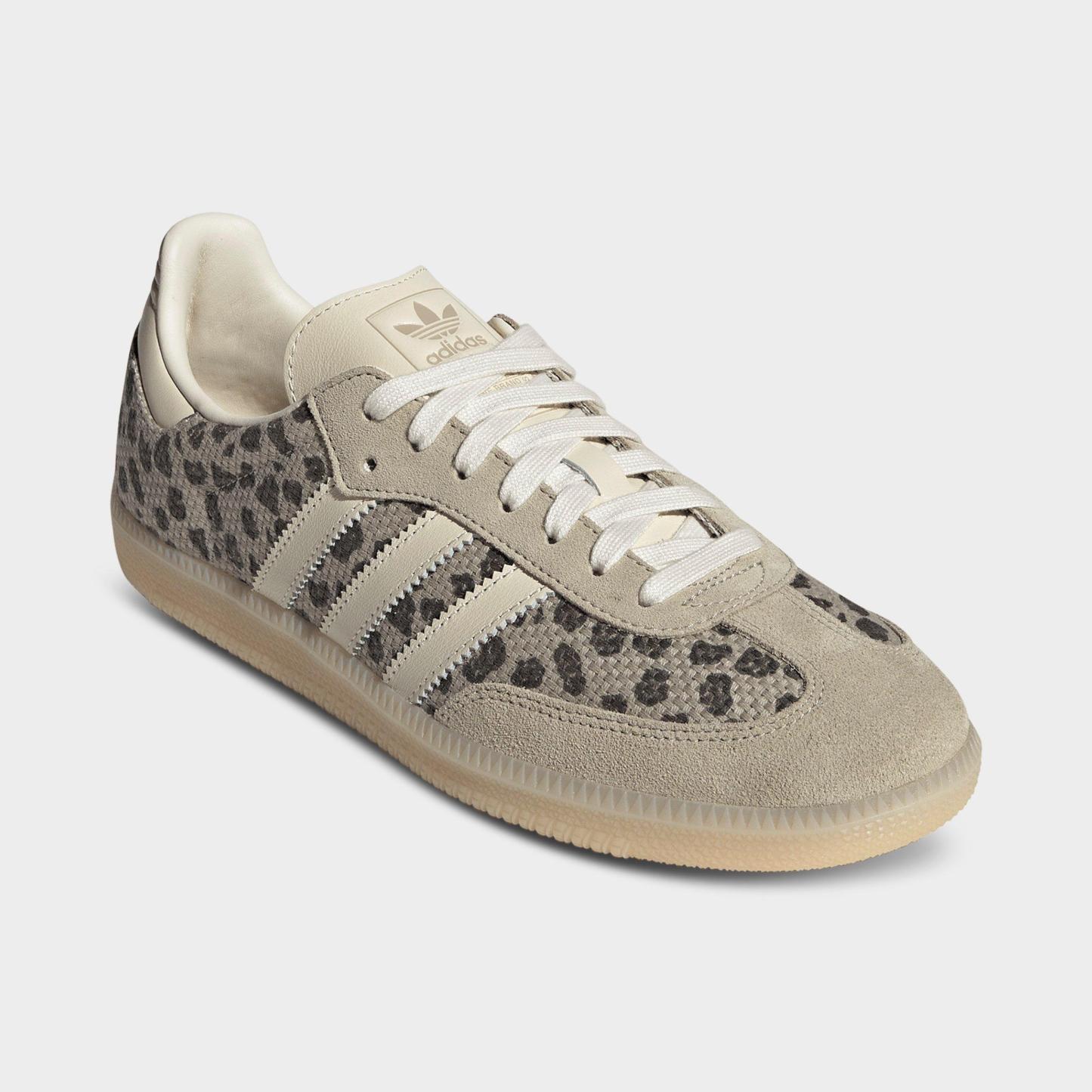 Men's adidas Originals Samba OG Casual Shoes - Part 2 - Khaki/Cream White/Sand Strata - Both shoes facing left