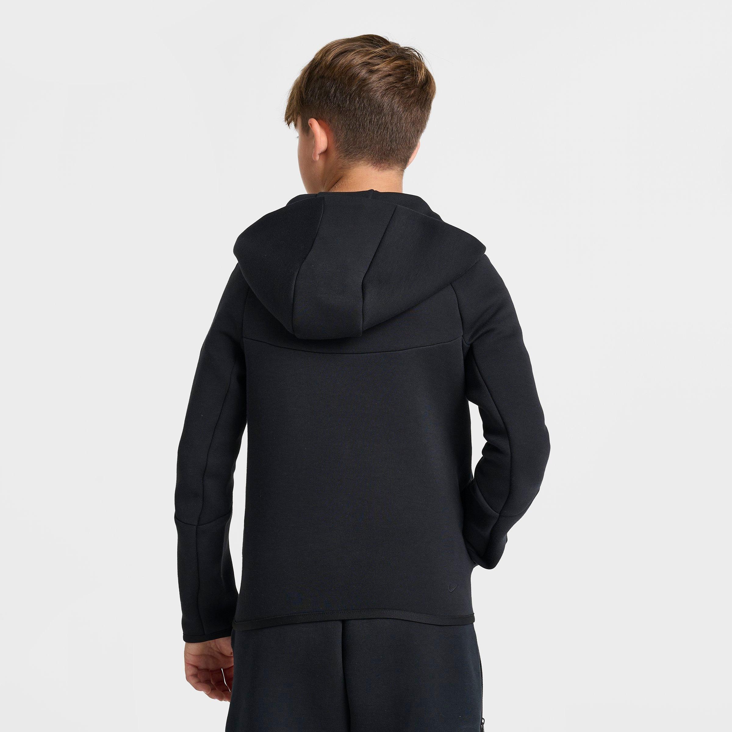 Big Kids' Nithtke Sportswear Tech Fleece Full-Zip Hoodie - Black