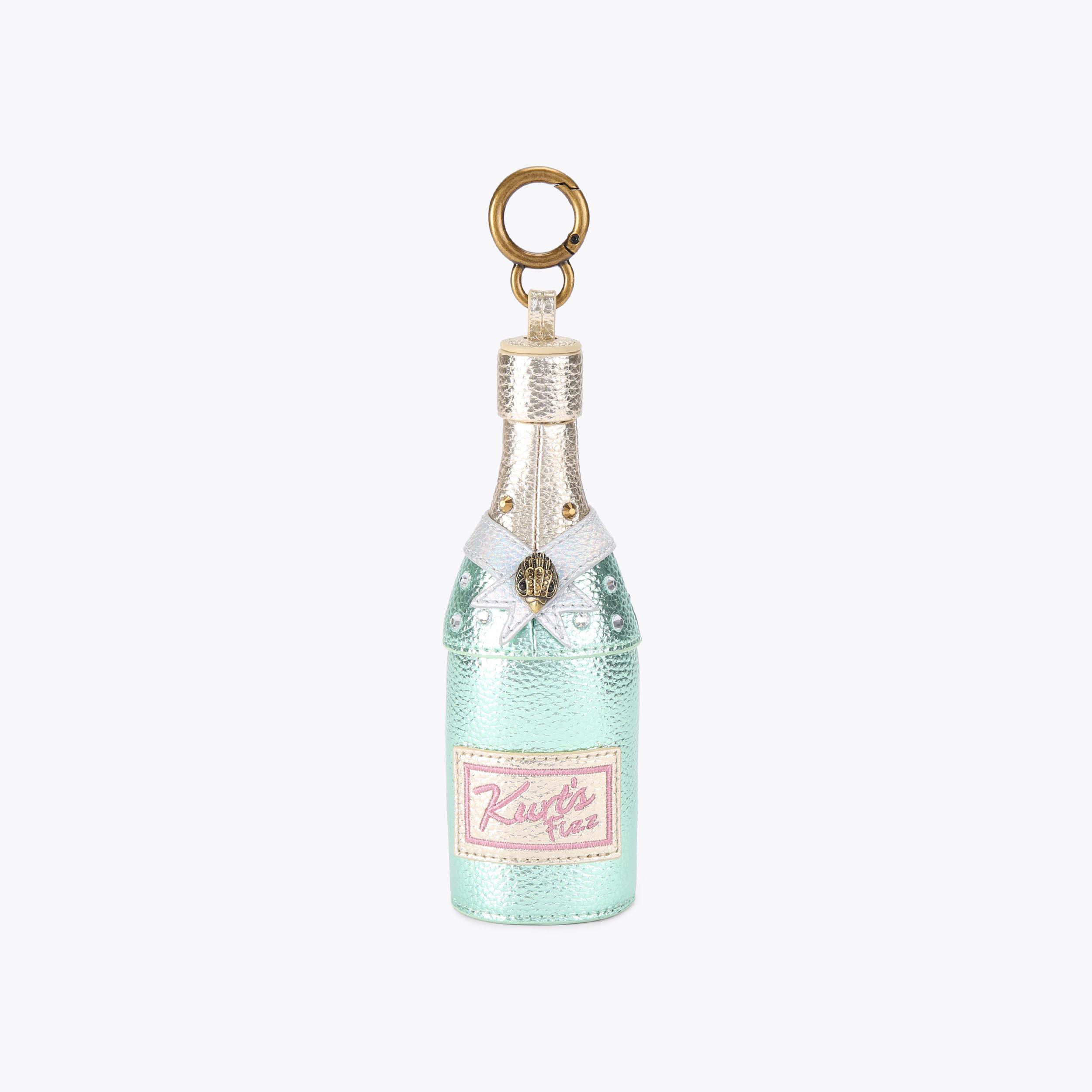 Kurt Geiger London Champagne Bottle Charm - Green