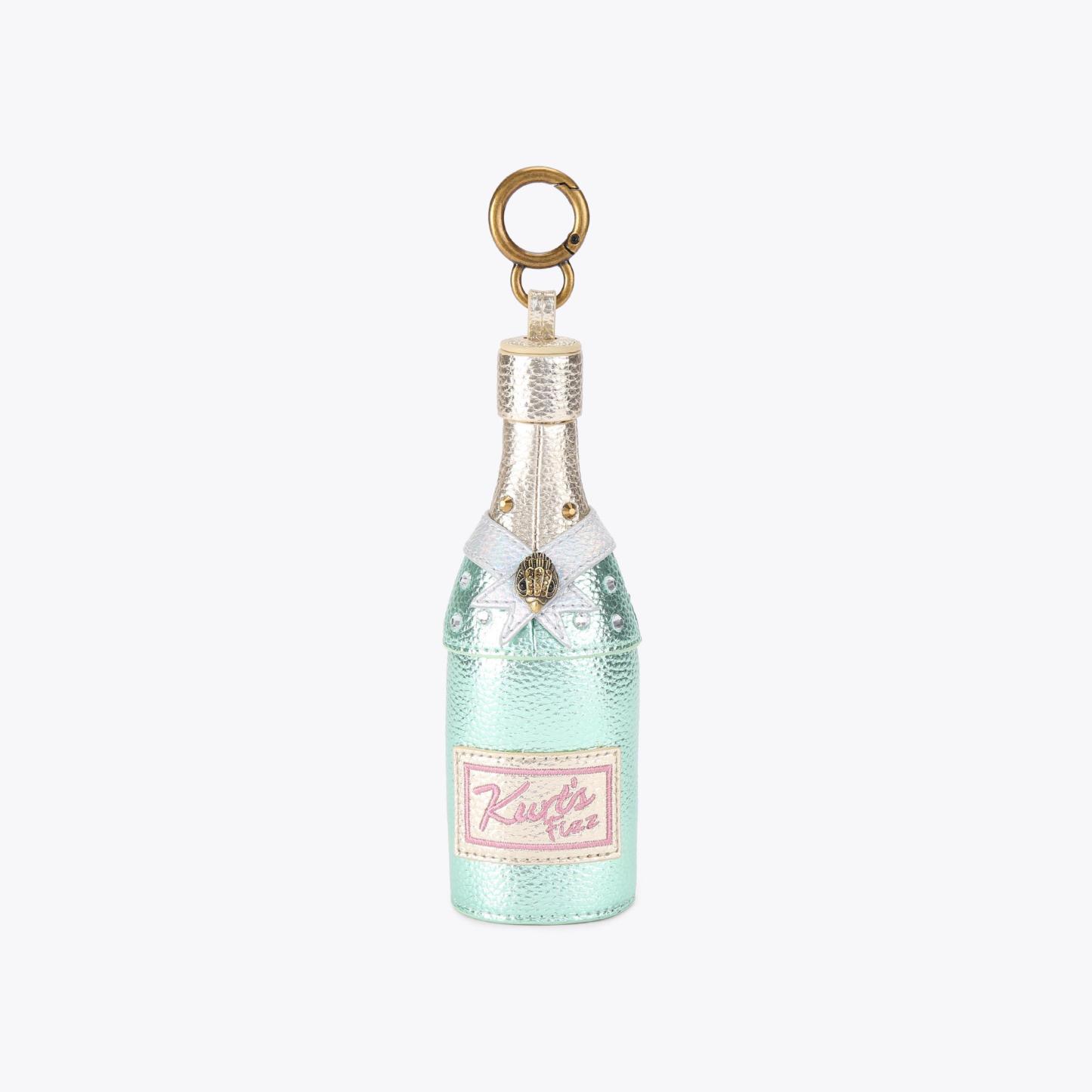 Kurt Geiger London Champagne Bottle Charm - Green