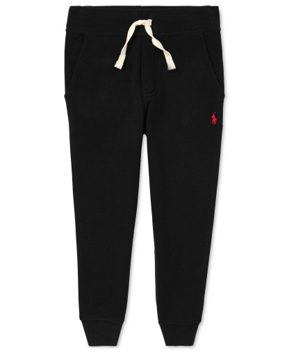 Polo Ralph Lauren Boys' 2T-7 Cotton Fleece Joggers - Black