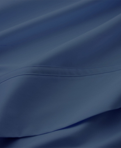 Lauren Ralph Lauren Spencer 475-Thread Count Cotton Sateen 4-Piece Sheet Set, Queen - Navy