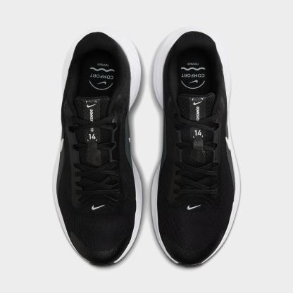 Men's Nithtke Downshifter 14 Running Shoes - Black/Anthracite/Wolf Grey/White - Top view