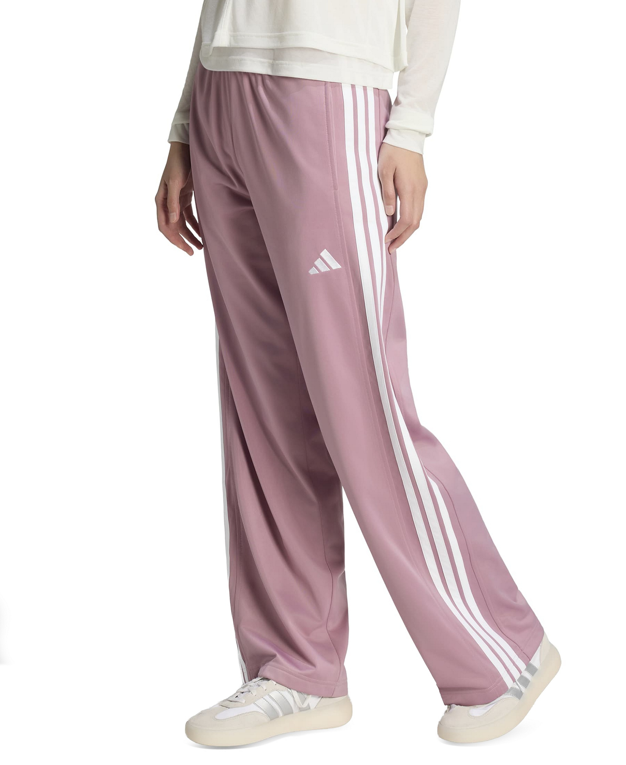 adidas Women's Dayready Wide-Leg Track Pants - Magic Mauve