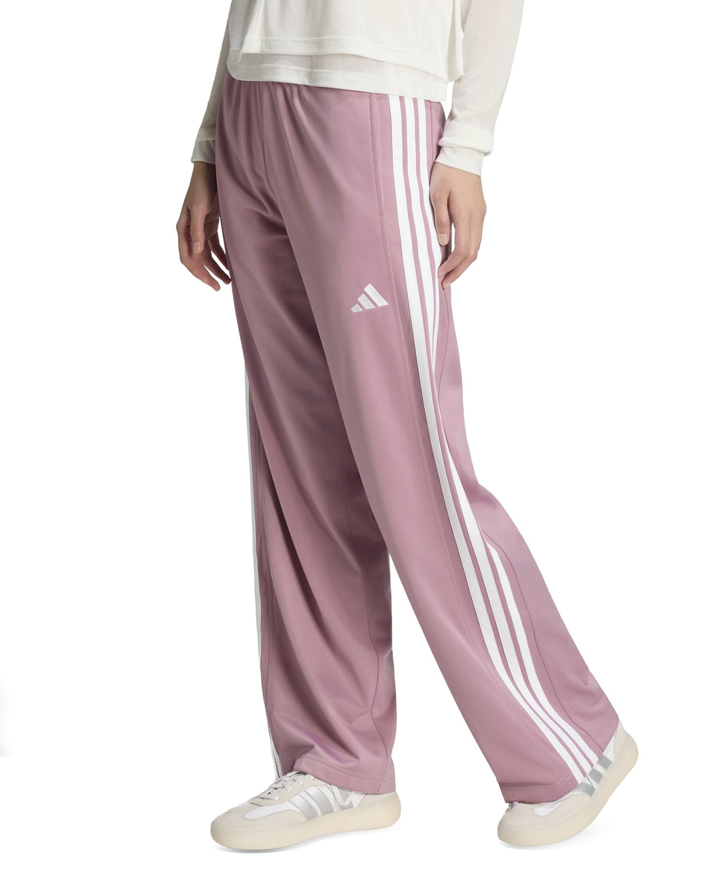 adidas Women's Dayready Wide-Leg Track Pants - Magic Mauve