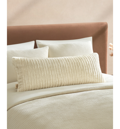 UGG® Jennis Faux Fur Pillow, 36" x 14" - Snow