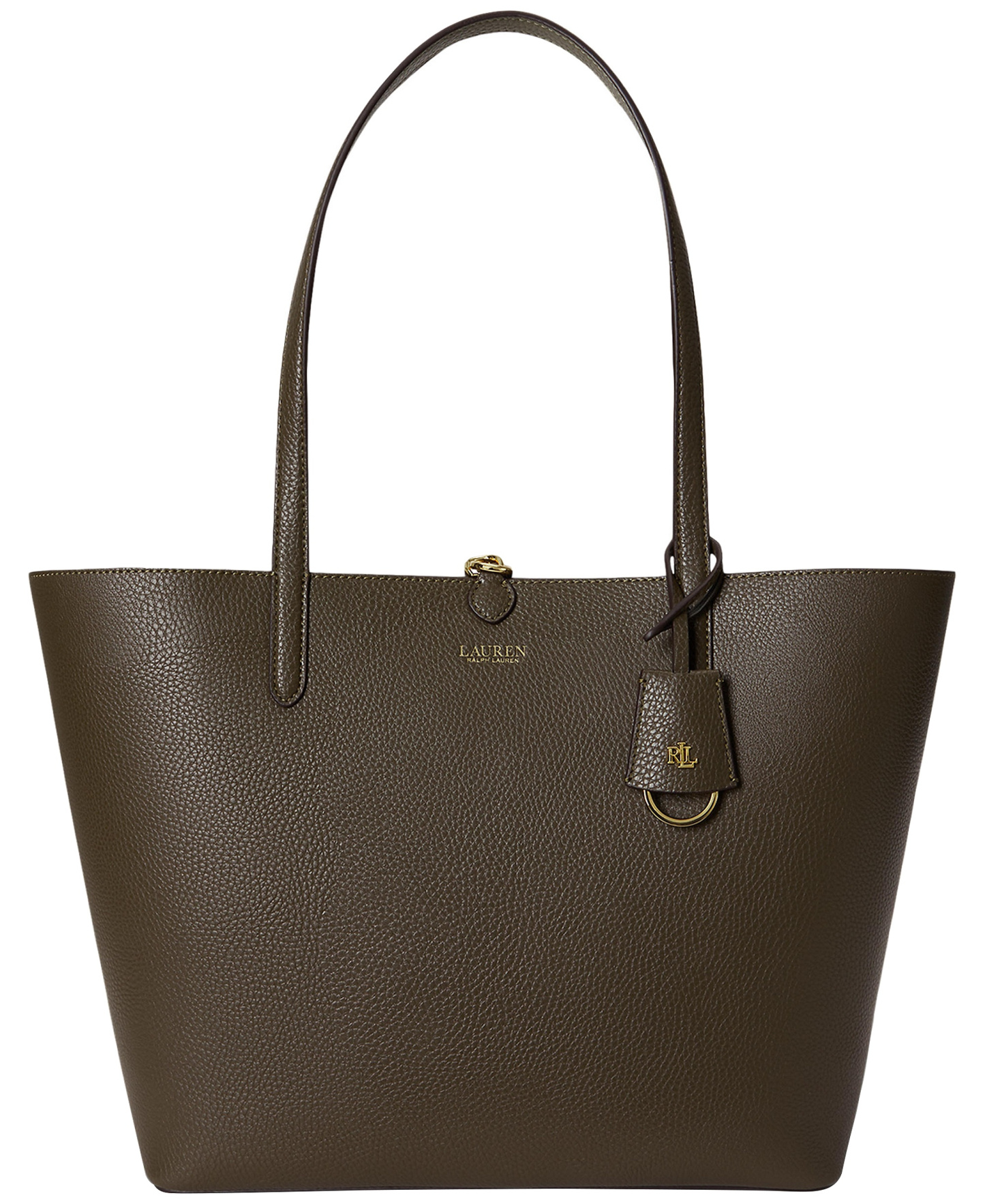 Lauren Ralph Lauren Faux-Leather Reversible Extra Large Tote Handbag - Botanic Green/Sage Green