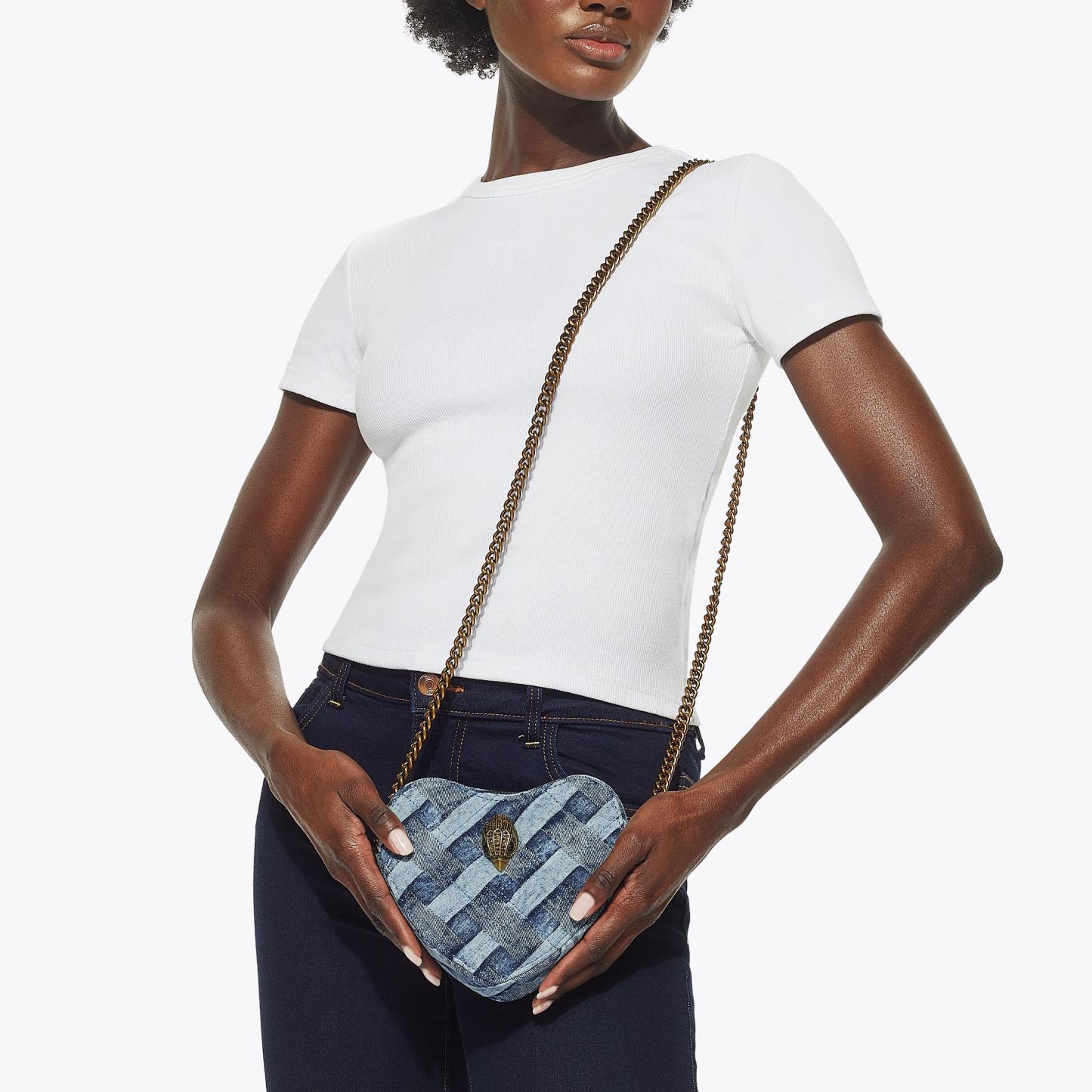 Kurt Geiger London Kensington Heart Bag - Blue - view 2