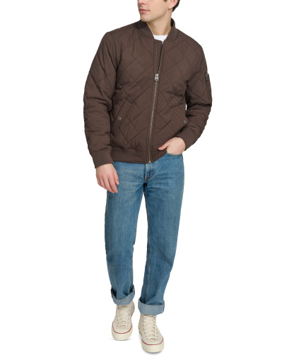 Levi's Men's Quilted Fashion Bomber Jacket - Chocolate Brown