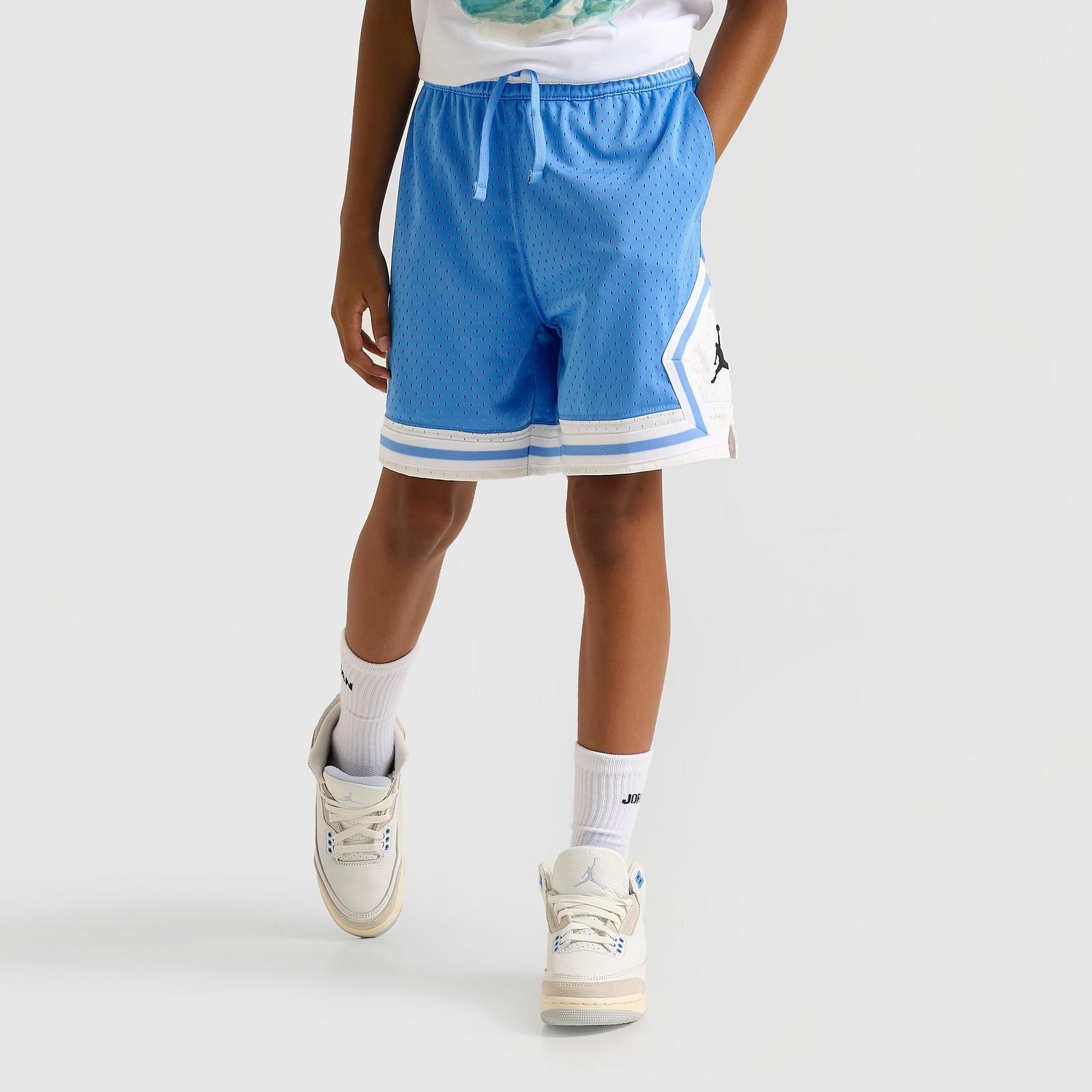 Big Kids' Jordan Dri-FIT Diamond Mesh Basketball Shorts - University Blue - view 1