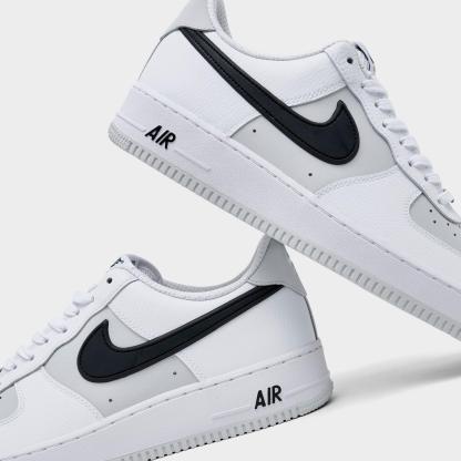 Men's Nike Air Force 1 '07 LV8 Casual Shoes - Black/Iron Grey/Light Smoke Grey (IR1475-100)