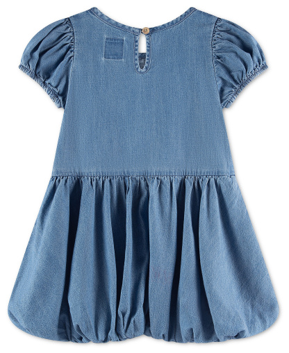Levi's Toddler Girls' 2T-6X Bubble Short-Sleeve Dress - Chambray Blue