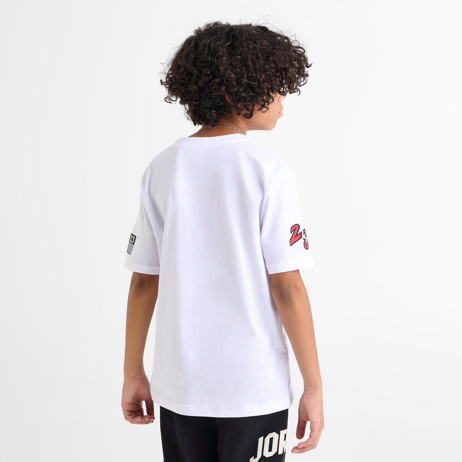 Boys' Big Kids' Jordan MVP Dynasty Patch T-Shirt - White - view 4