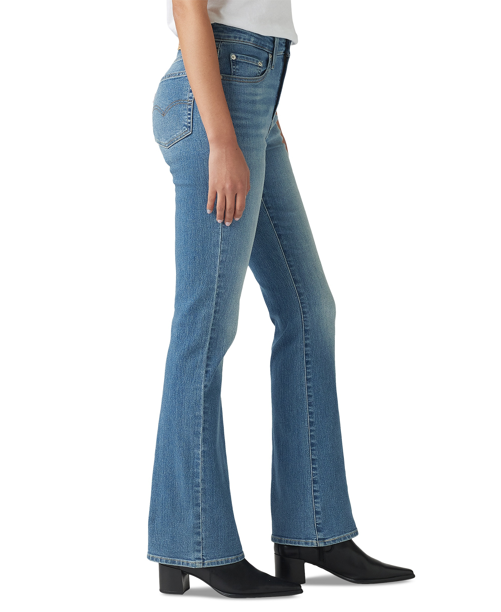 Levi's 725 High-Waist Classic Stretch 32" Bootcut Jeans - Eternal Indigo Mid