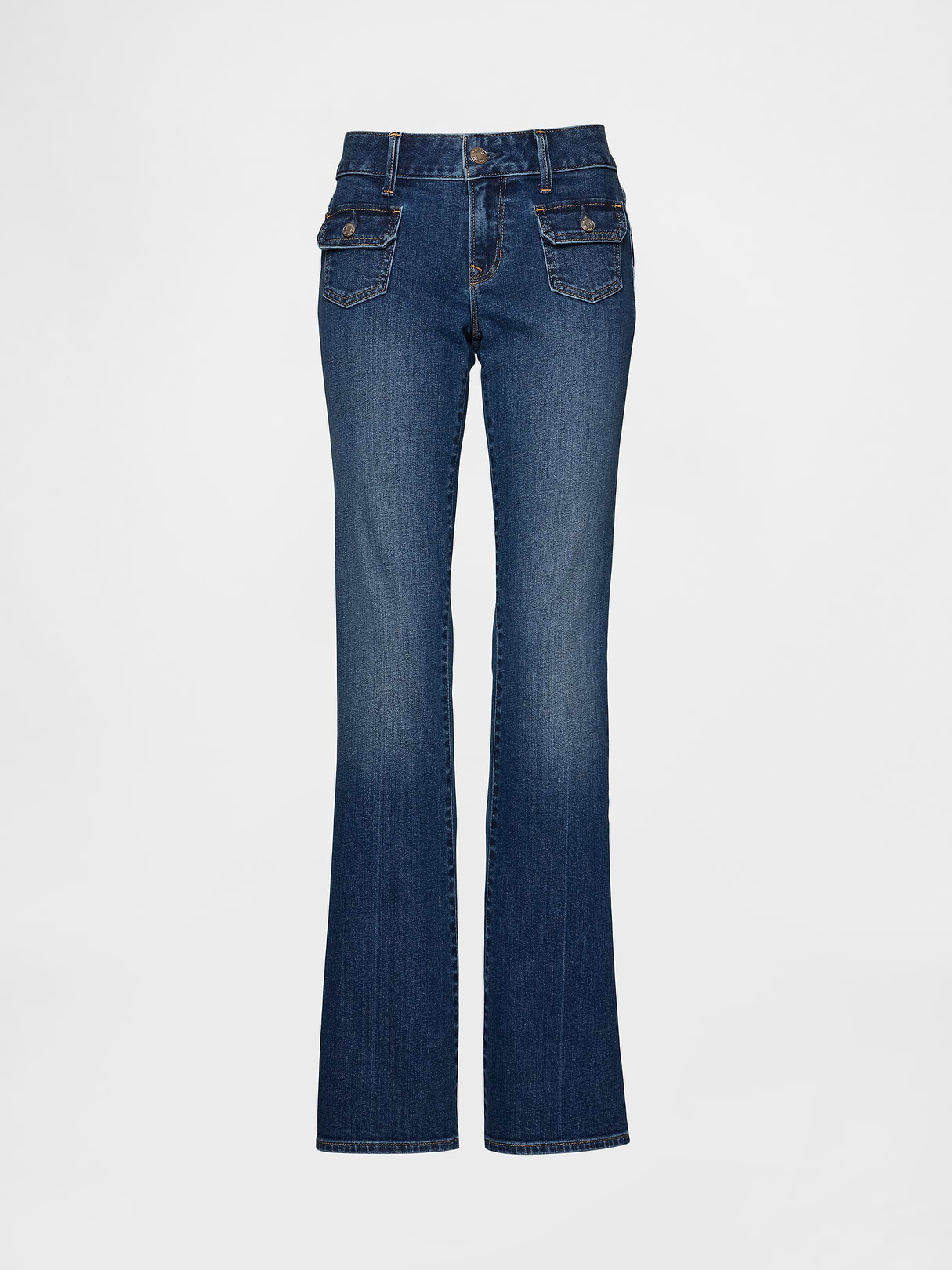 Low Rise Long & Lean Jeans - Medium wash