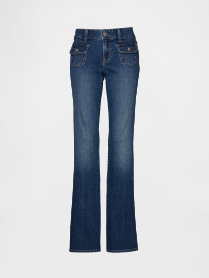 Low Rise Long & Lean Jeans - Medium wash